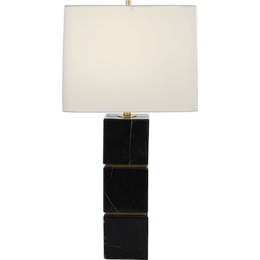 Marble Black Table Lamp