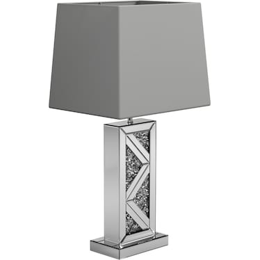 Musky Table Lamp Silver Mirror