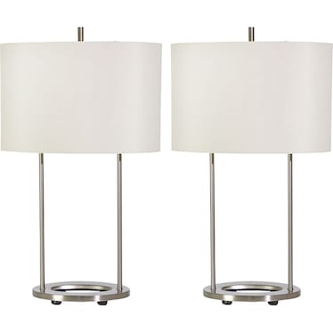 Dual Table Lamps Set