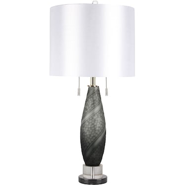 Gris Art Glass Twist Table Lamp