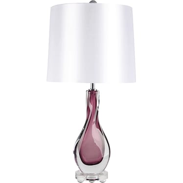 Tear Drop Burgundy Lamp