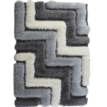 Mida Gray Steps Rug