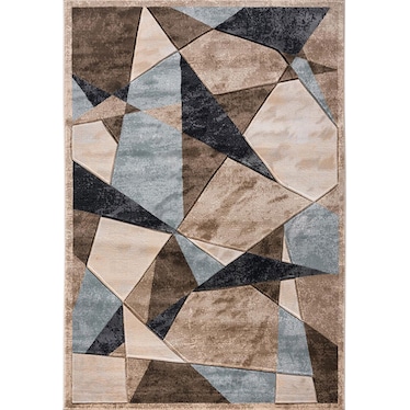 Orelsi Brown Shapes Rug