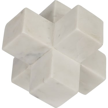 White Marble Jack Decor