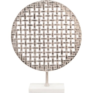 Round Mesh on Marble Base