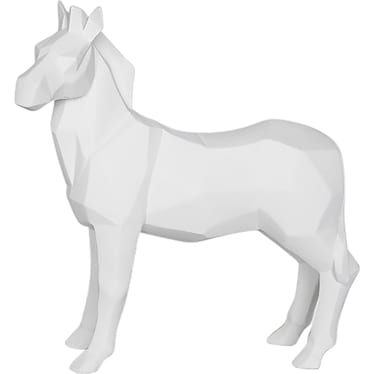 White Zebra Figure