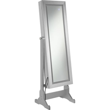 Bennett Floor Mirror with Jewelry Storage