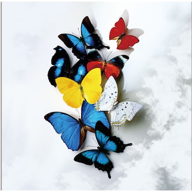 Colorful Butterflies Acrylic Wall Art