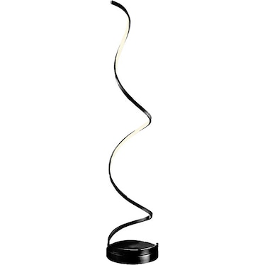 Modern Spiral Black Dimmable LED Floor Lamp