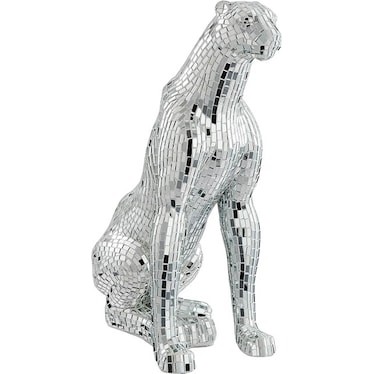 Boli Sitting Panther Sculpture