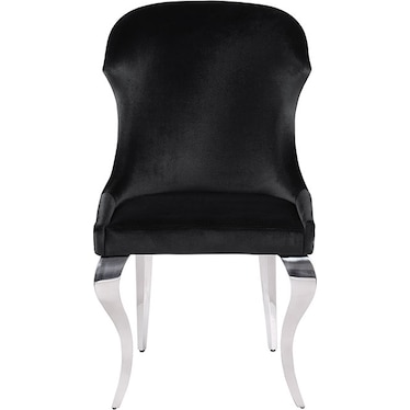 Kai Black Upholstered Side Chair