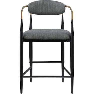 Dunaway Dark Grey 25" Counter Stool