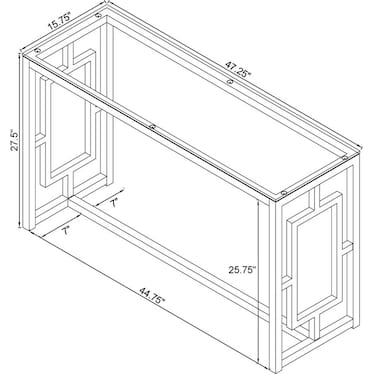 Amanda Sofa Table