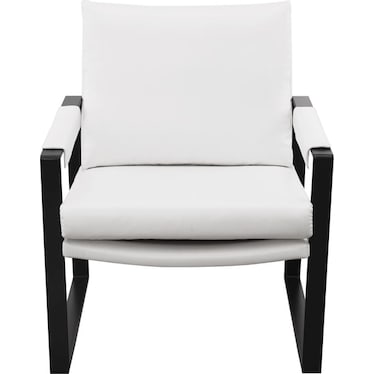 Estelle White Accent Chair