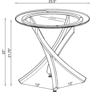 Elliptic End Table