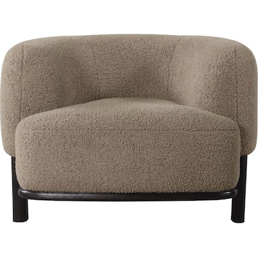 Mason Brown Barrel Back Accent Chair