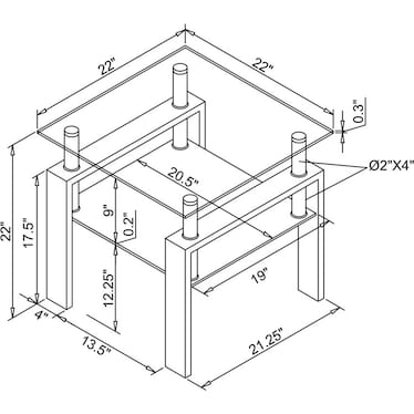 Tudor End Table