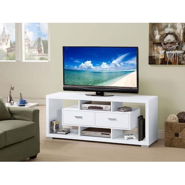 Darien White 59" TV Stand