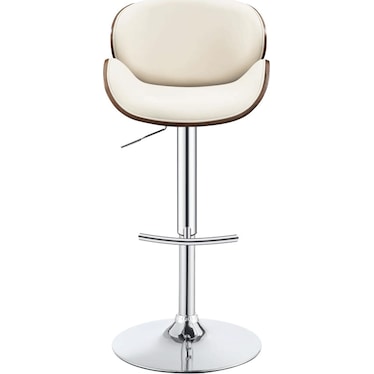 Lester Cream Adjustable Bar Stool