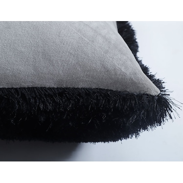 Mateos Black Ripples Pillow