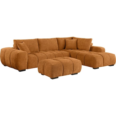 Nolan Right Sectional w/ Ottoman