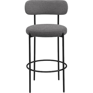 Gael Grey Boucle 30" Bar Stool