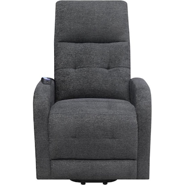 Howie Charcoal Power Lift Massage Recliner