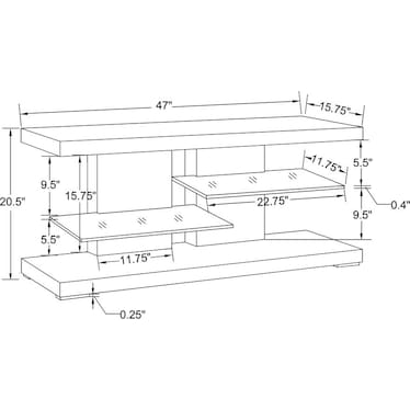 Tessi 47" TV Stand