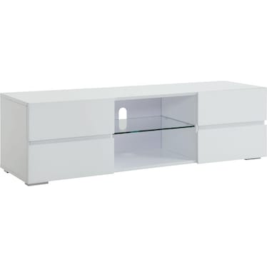 Stelo White 55" TV Stand