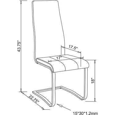 Lagos  White  Side Chair