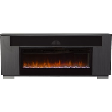 Haley Gray 76" Electric Fireplace