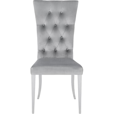 Kiana Gray Upholstered Side Chair