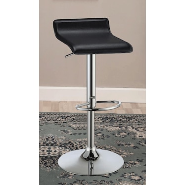 Glee Black Adjustable Stool