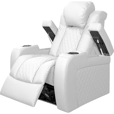 Oporto White Dual Power Recliner