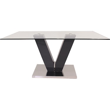 Burano Charcoal 63" Dining Table