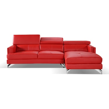 South Beach Red Right Sectional