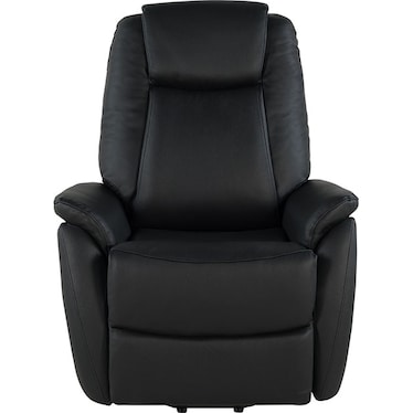 Deacon Black Leather Power Lift Recliner