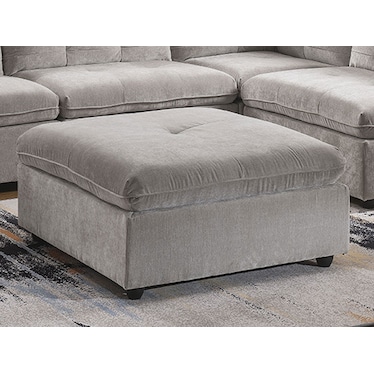 Captiva Grey Sectional with Ottoman