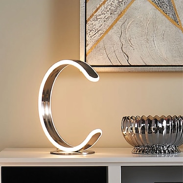 Luma Silver LED Table Lamp