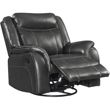 Carrera Grey Swivel Recliner