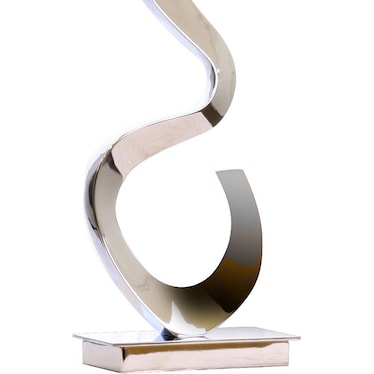 Abstract Chrome Table Lamp