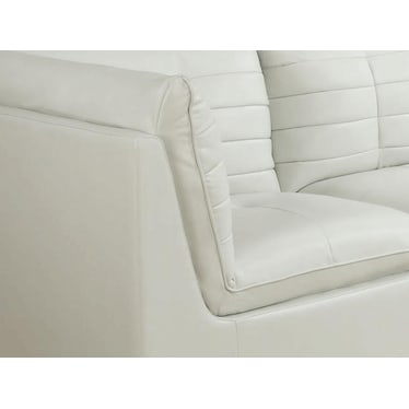 Captiva White Sectional with Ottoman