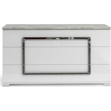 Zara White Marble Dresser