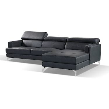 South Beach Black Right Sectional