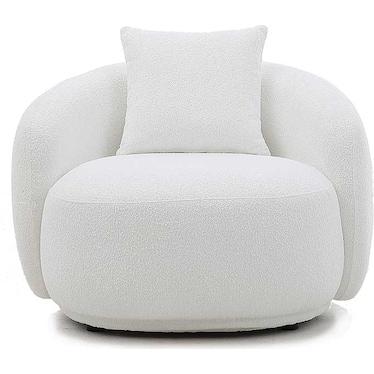 Sheyla Boucle White Chair