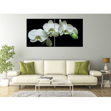 White Orchid Acrylic Wall Art