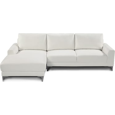 New York White Left Sectional