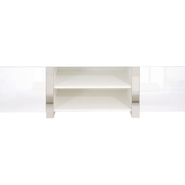 Joanne Glossy White 79" TV Stand