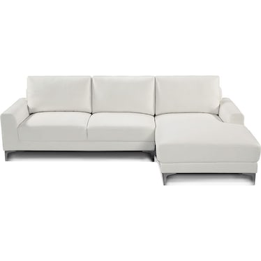 New York White Right Sectional