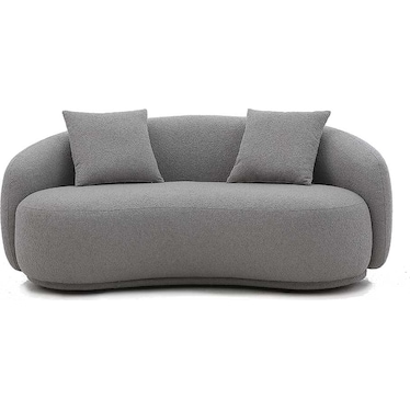 Sheyla Boucle Gray Loveseat